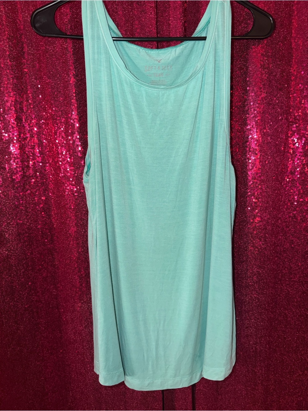 American Eagle Outfitters Blue Tank Top